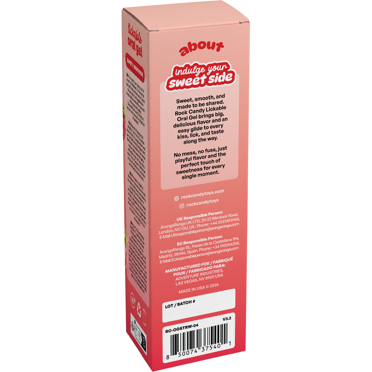 Lickables Lickable Oral Gel - Strawverry 4oz