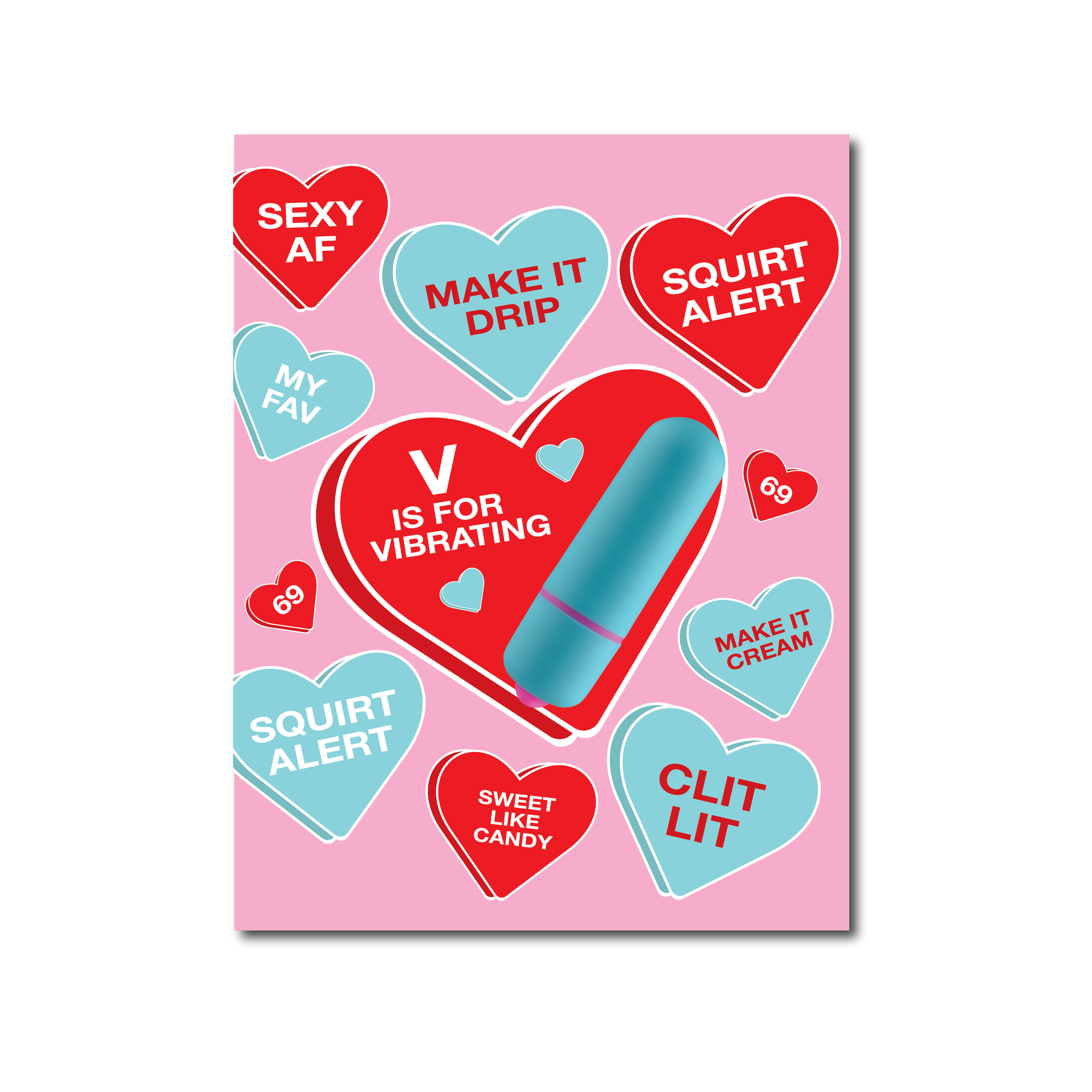 Vibe Hearts - NaughtyVibes Greeting Card – Rock Candy Toys Online