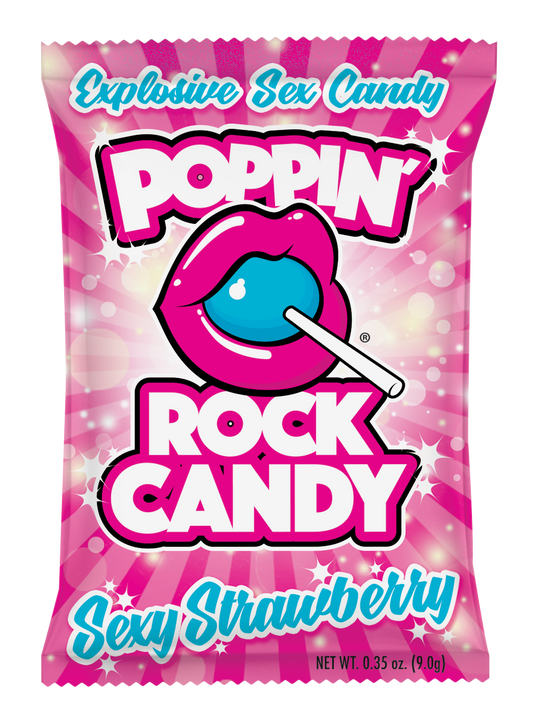 Poppin'  Rock Candy - Sexy Strawberry - 12pk