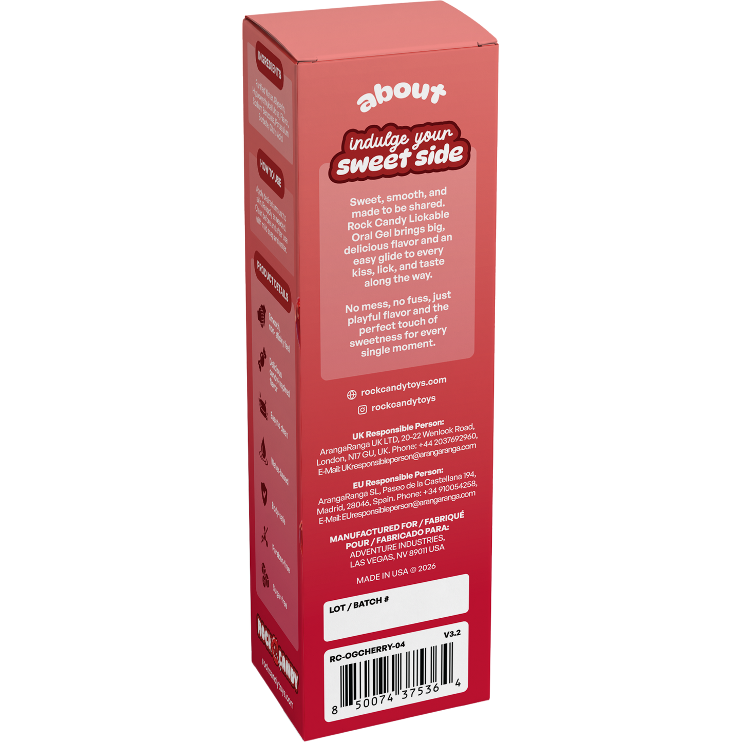 Lickables Lickable Oral Gel - Cherry 4oz
