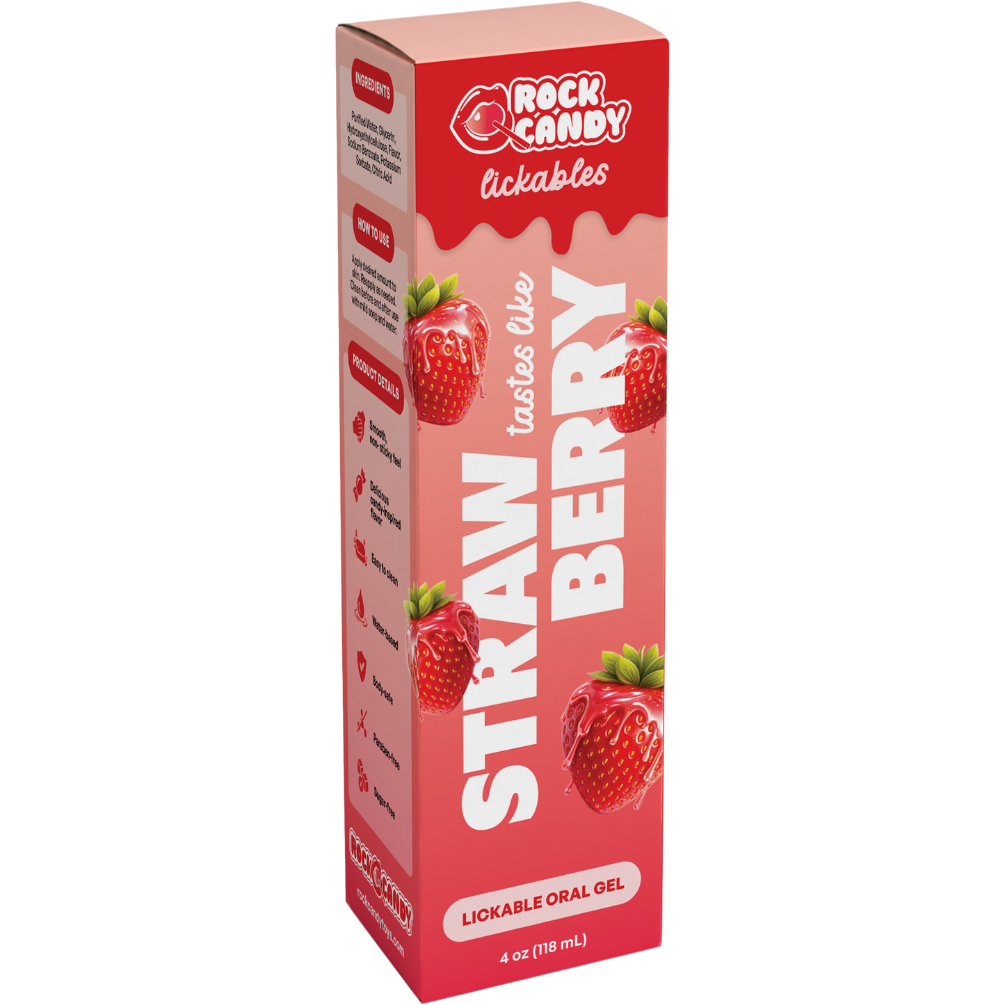 Lickables Lickable Oral Gel - Strawverry 4oz