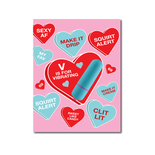 Vibe Hearts - NaughtyVibes Greeting Card