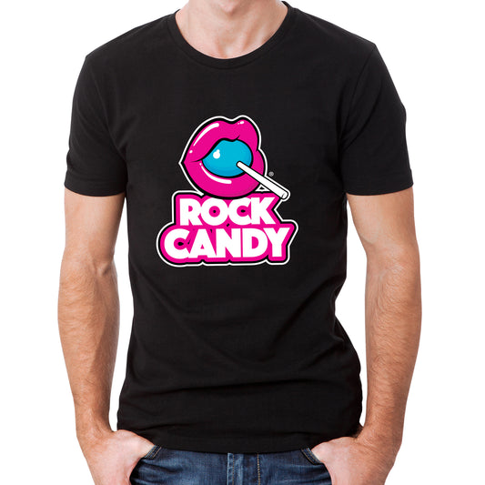 ROCK CANDY (classic logo) Short Sleeve Black T-Shirt