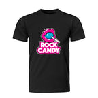 ROCK CANDY (classic logo) Short Sleeve Black T-Shirt