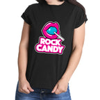 ROCK CANDY (classic logo) Short Sleeve Black T-Shirt